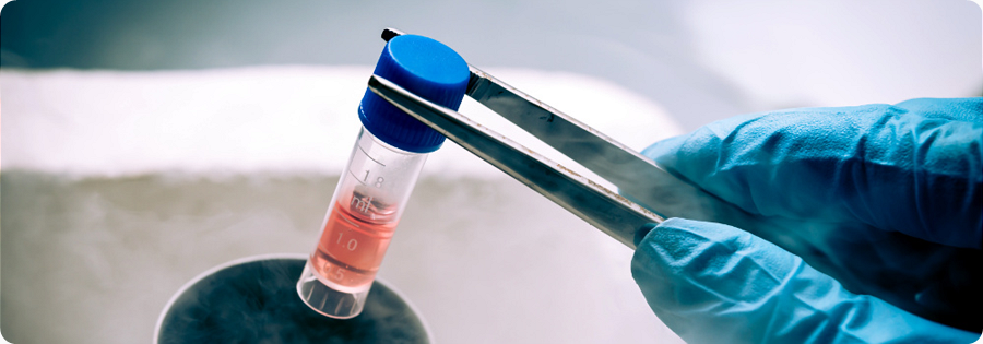  Cryovial for storing frozen cells 